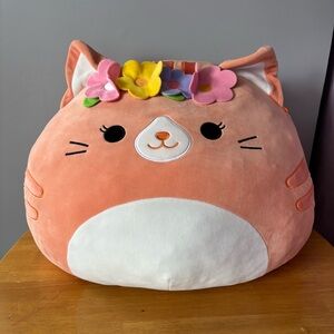 Squishmallow Gigi The Cat with Flower Crown Large 16”